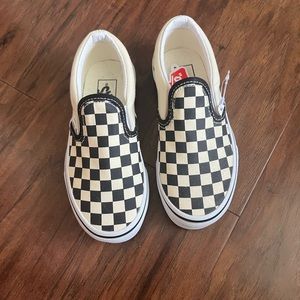 Kids Size 12 Black and White Checker Vans